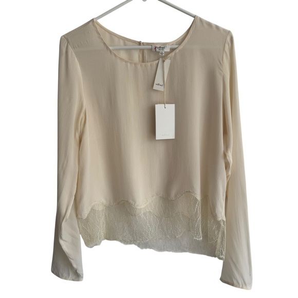 NWT Wilfred Aritzia Desaix Blouse, Milk, Size M - Picture 2 of 9